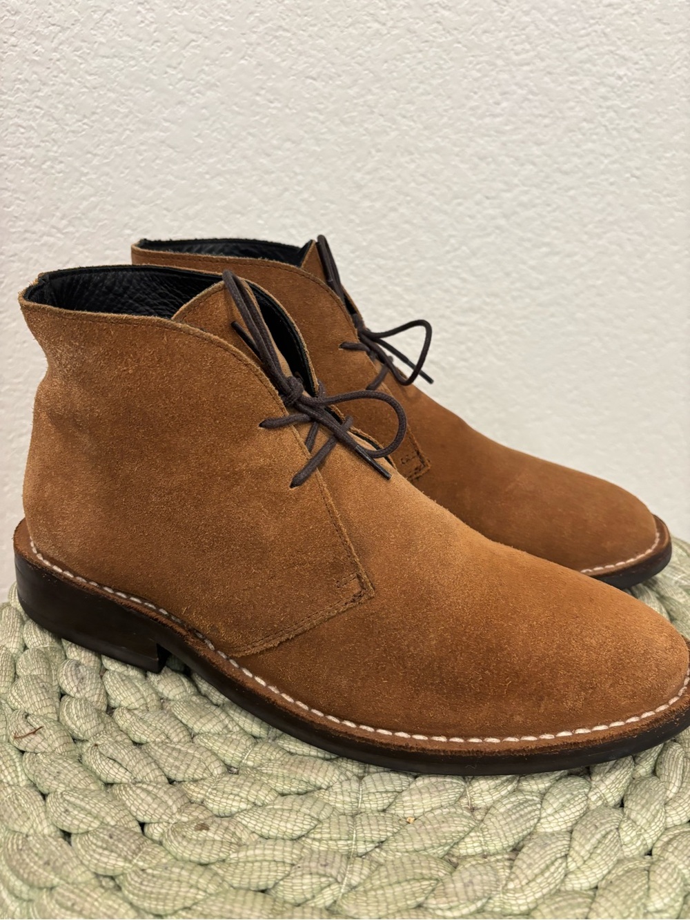 Thursday Boot Co. Men's The Scout Classic Cognac Suede Brown Chukka Boots